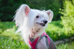 Dog with long hair on ears